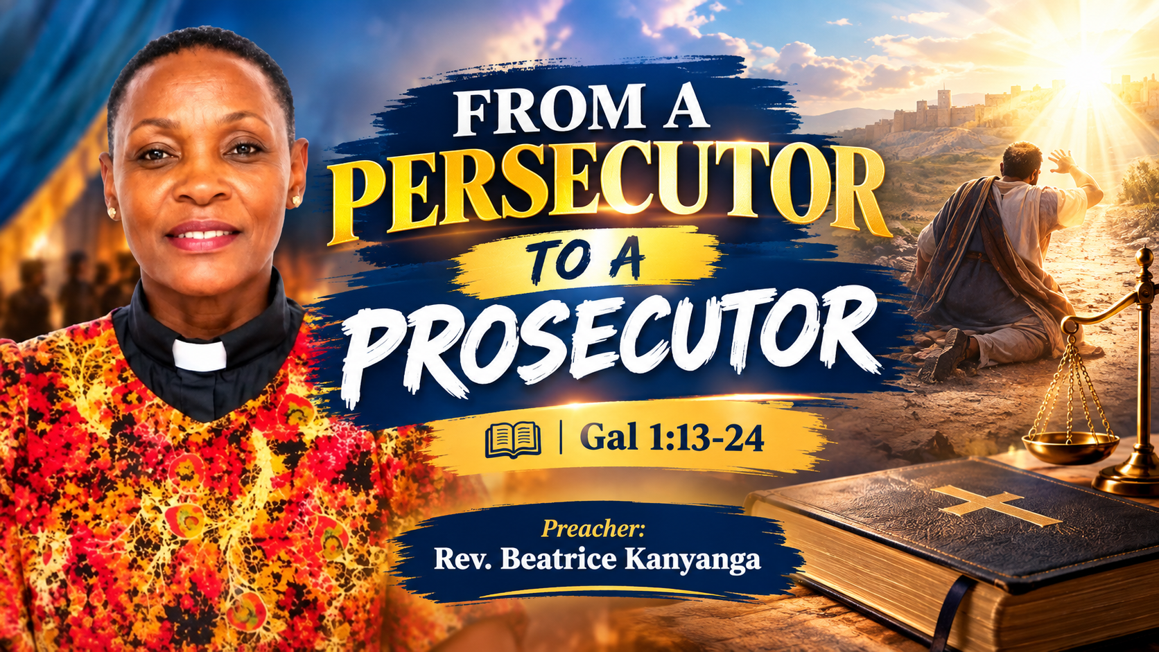 OFFICE SERMON: FROM A PERSECUTOR TO A PROSECUTOR